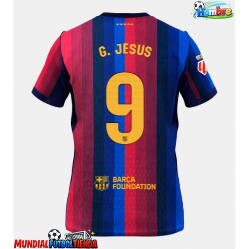 Camiseta Barcelona Gabriel Jesus #9 Primera Equipación Replica 2026-27 mangas cortas
